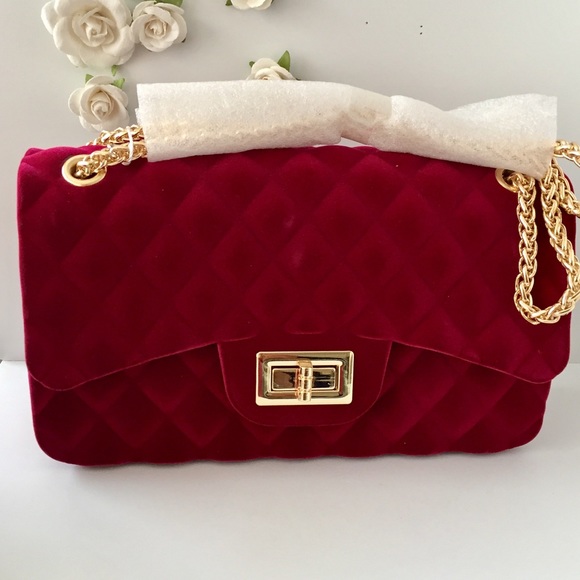 ‼️SALE‼️ CLASSIC WINE GOLD LUXURY SHOULDER BAG - Picture 8 of 8